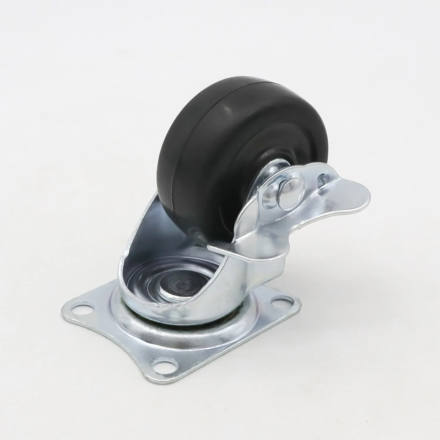 Swivel black Light Duty rubber caster 1/1.5/2/2.5/3 inch trolley wheel for furniture/cabinet/wheelbarrow/handcart