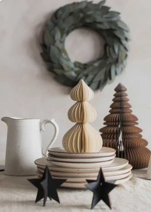 Christmas Paper Honeycomb Ornaments Xmas Tree Decoration Christmas Tree Hanging Ornaments for Festival Home Decor