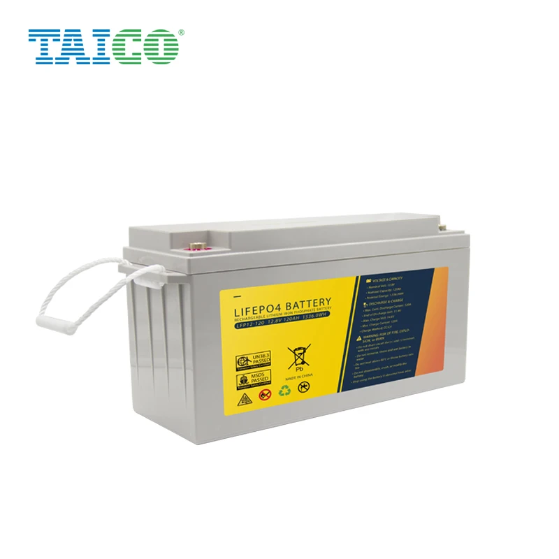 TAICO lithium solar battery for 12.8v 120ah lithium ion lifepo4 battery