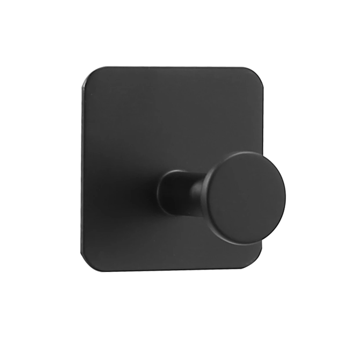 Wall Mounted Stainless Steel No-Punch Robe Hooks Strong Adhesive for Kitchen or Bathroom Storage Use