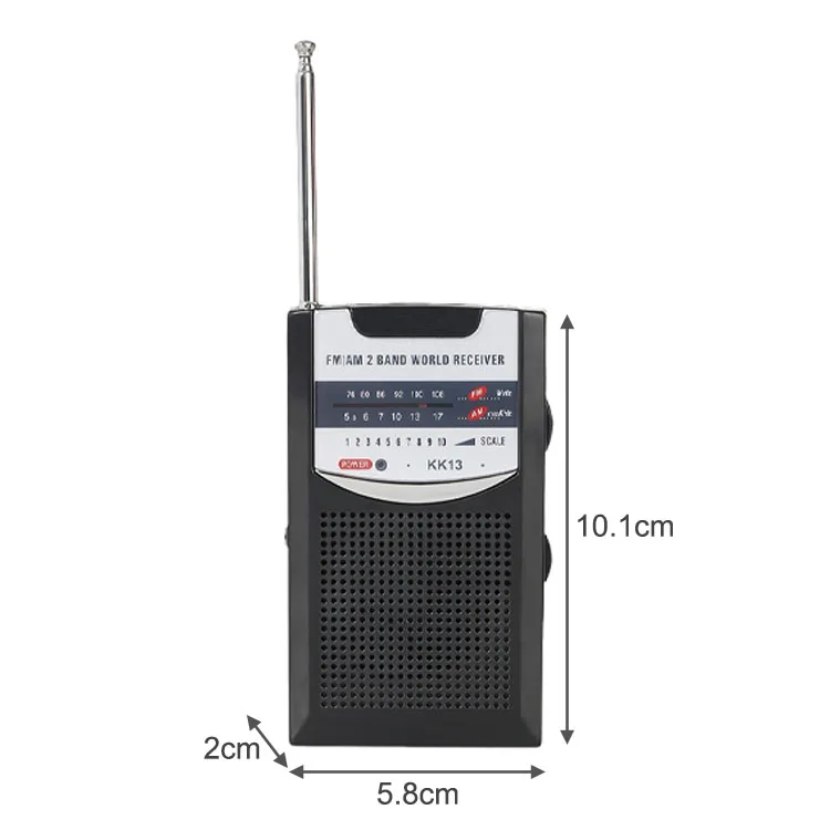 GARIDA Emergency Wireless Disaster Prevention Two Band Small AAA Battery Retro Portable Multi-functional AM/FM Radio GCE-003