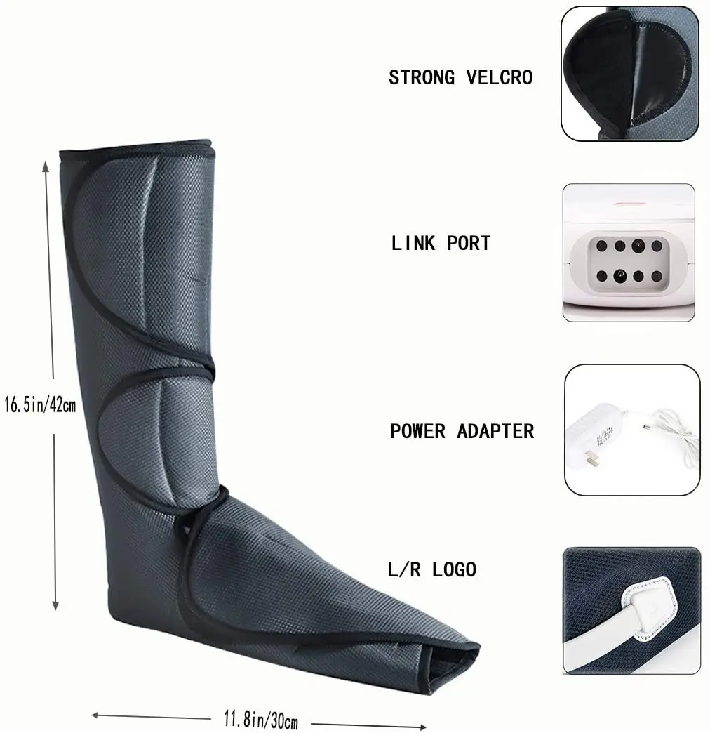 Manufacturer Direct Selling Air Pressure Wave Foldable Relaxing Timeable Foot Portable Foot Calf Leg Massager