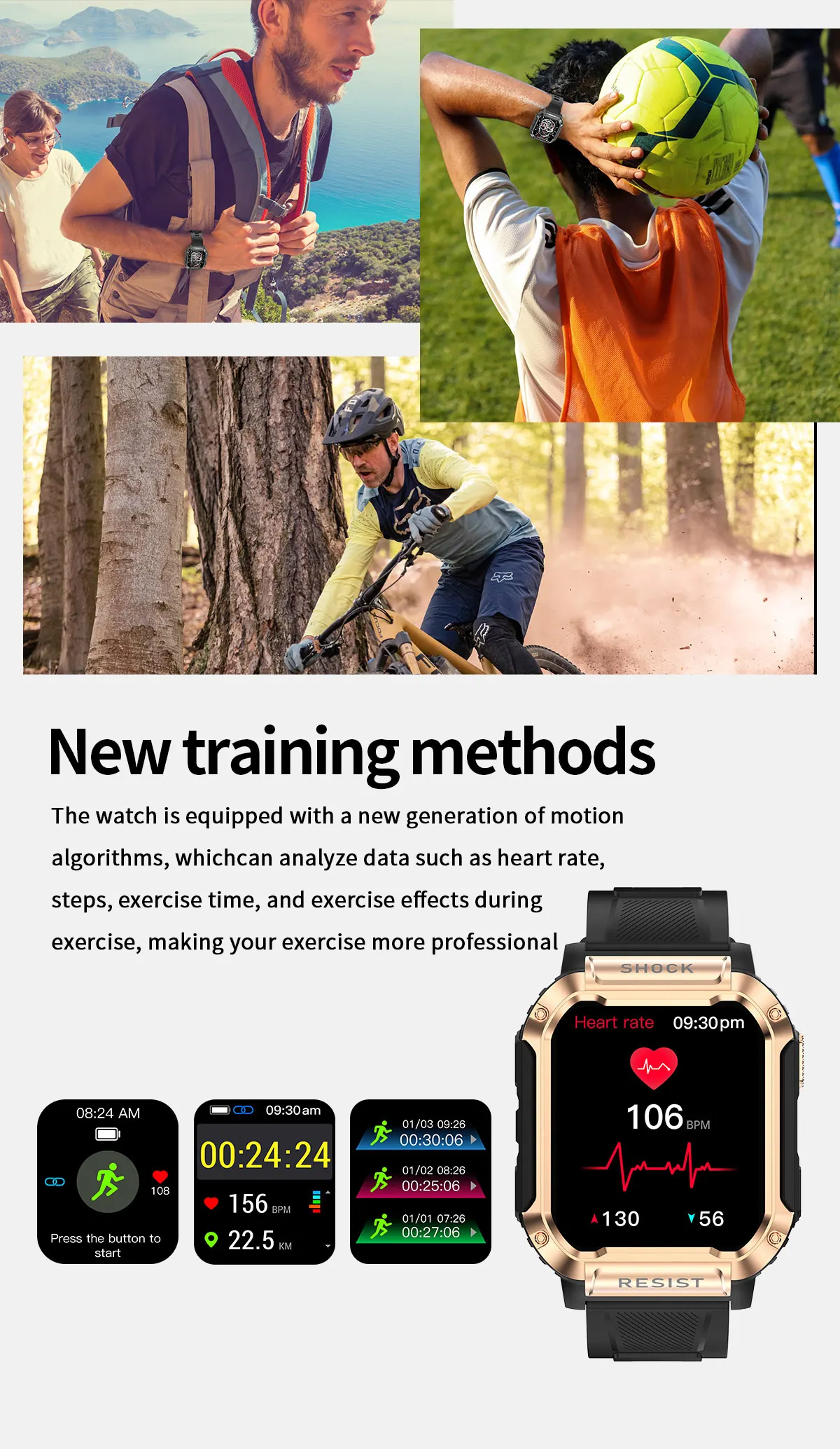 Hot Outdoor Smart Watch NK36 BT Call Smartwatch 1.83 inch Men Women Sport Fitness Tracker fashion smartwatch