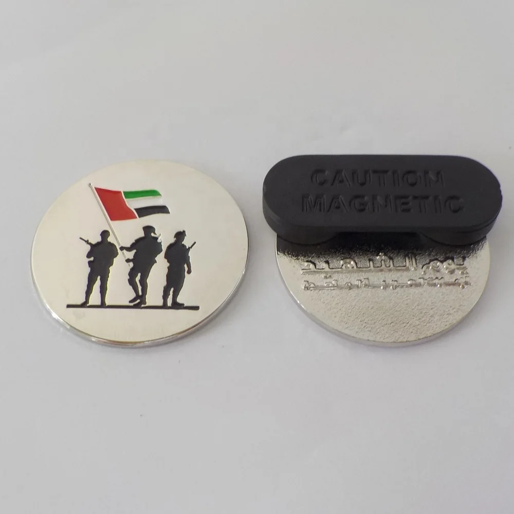 2023 UAE national day celebration zayed badges sheikh classic magic metal magnetic badge pins