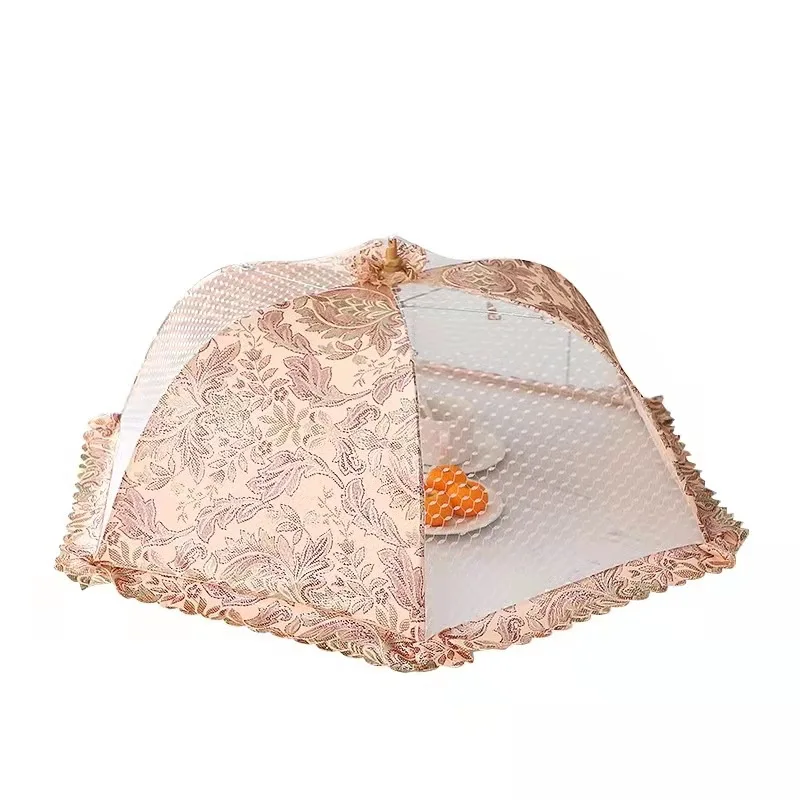 Morezhome High Quality Collapsible Reusable Mesh Foldable Mesh Food Cover Tent Umbrella