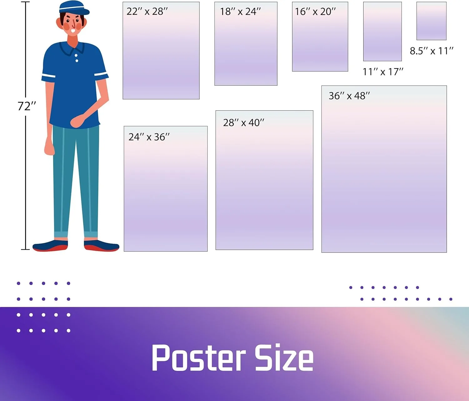 BIGIMAGE Wholesale Custom Printed Wall Art Poster Color Advertising Photo Movie Music Business Film Kraft Paper Cardboard