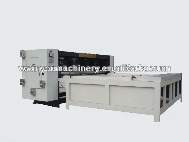 
semi-automatic corrugated box printing slotting machine of china 