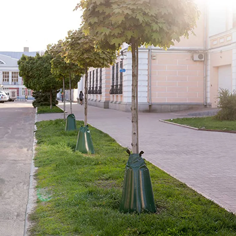 Автоматическое Капельное орошение, сверхпрочный ПВХ медленно снимающийся полив для деревьев