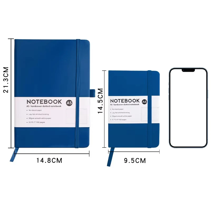 TL748 Factory Customizable Logo PU Leather Notebook Emboss Logo Promotion Gift Custom A5 with Pen Holder Journal Diary Notebook
