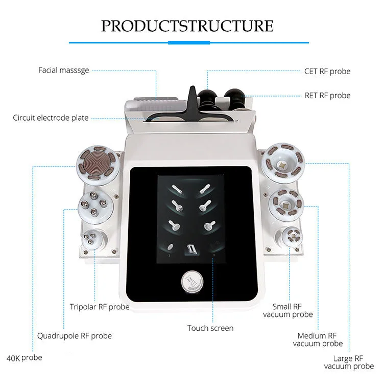 Black Friday hot selling Japan vertical 9 in 1 cet ret 448k slimming machine