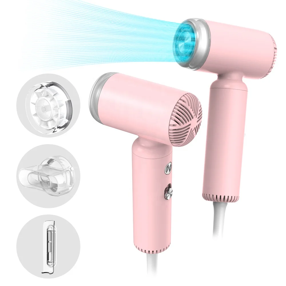 Custom travel with light diffuser set ionic professional salon brushless motor electric one step mini high speed hair dryer