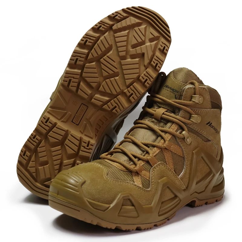 Coyote High Quality Waterproof Training Tactical Boots Combat Boots Working Safety Shoes for Men