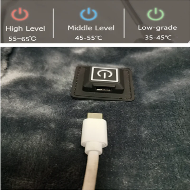 100*80;140*80cm ; 160*80; 160*180 usb charging thermal shawl winter warmer battery heated blanket