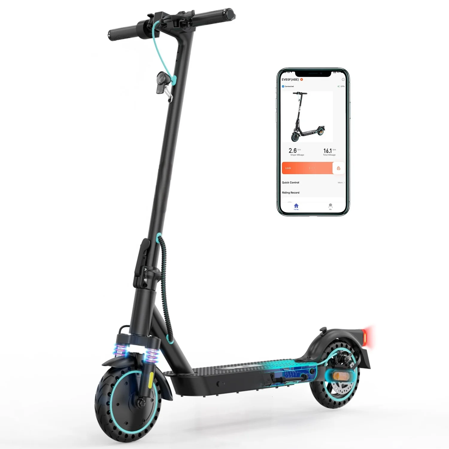 adult electric skateboard 400w motor electric scooters 25kmh e-scooter abe certificated 8.5 inch folding  e roller scooter