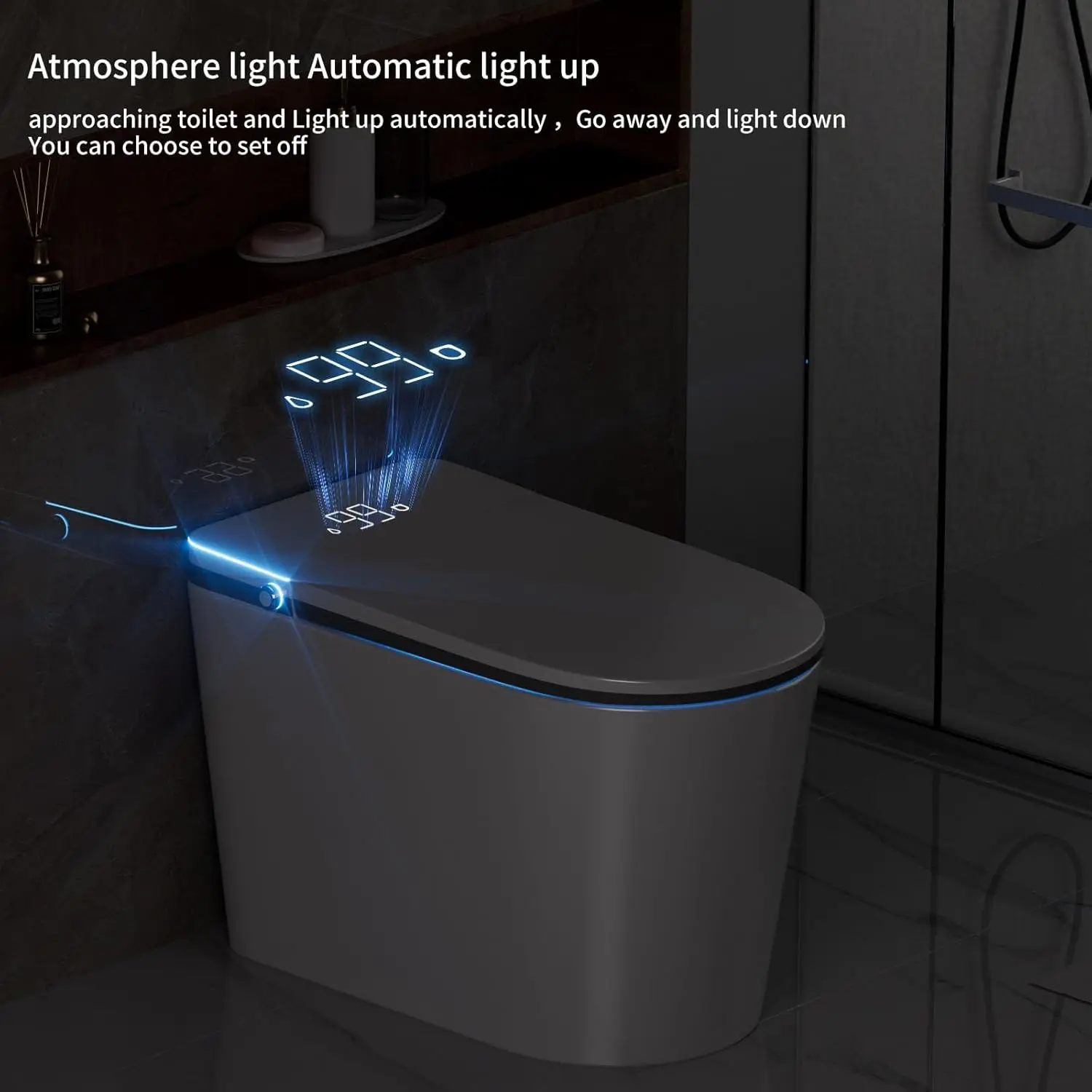 Luxury Hotel Suite Smart Flushing Toilet Home Bathroom Smart Water Flush Toilet Modern Sanitary Ware Smart Toilet