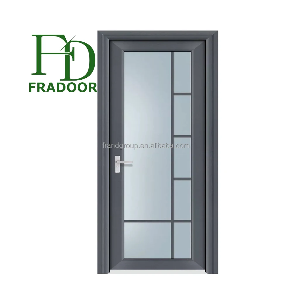 China Supplier Aluminum Fiberglass Interior Door For Bathroom
