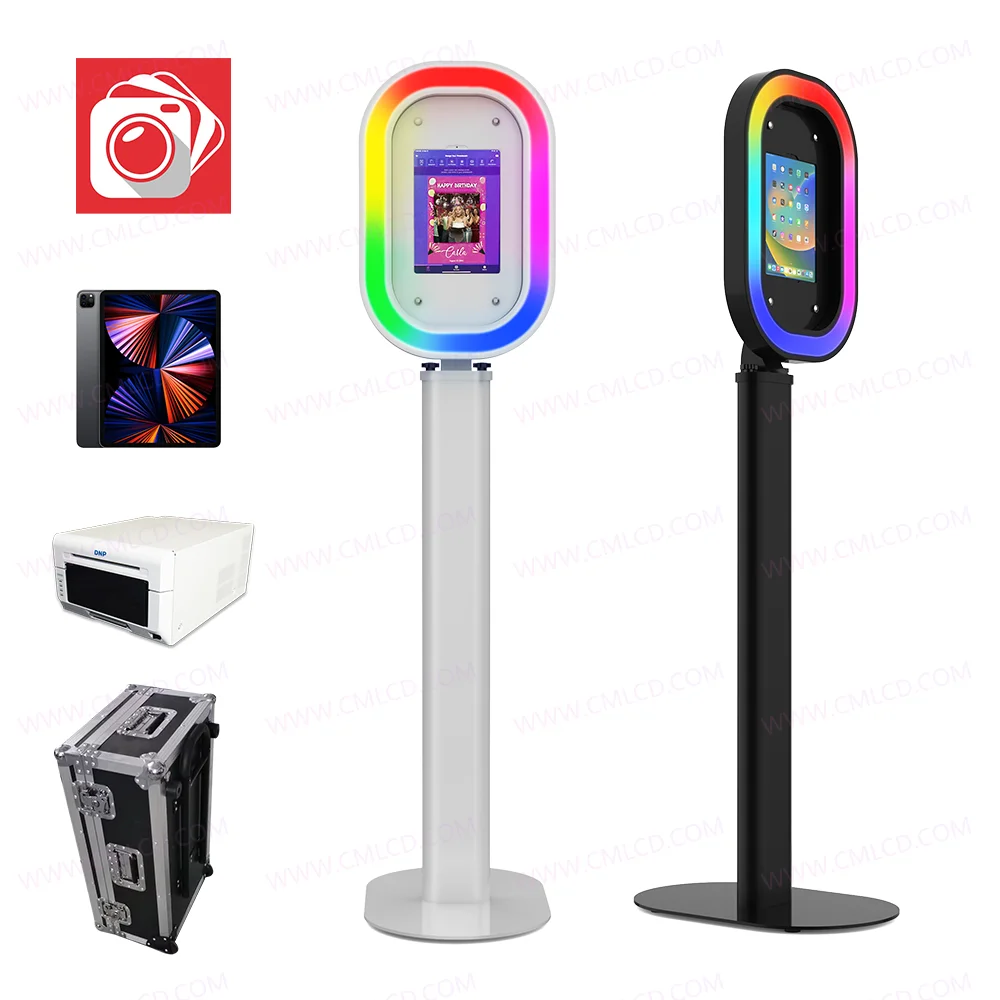 Chimee photo booth portable light aluminum made iPad Air iPad Pro selfie photo booth metal case rental equipment for events