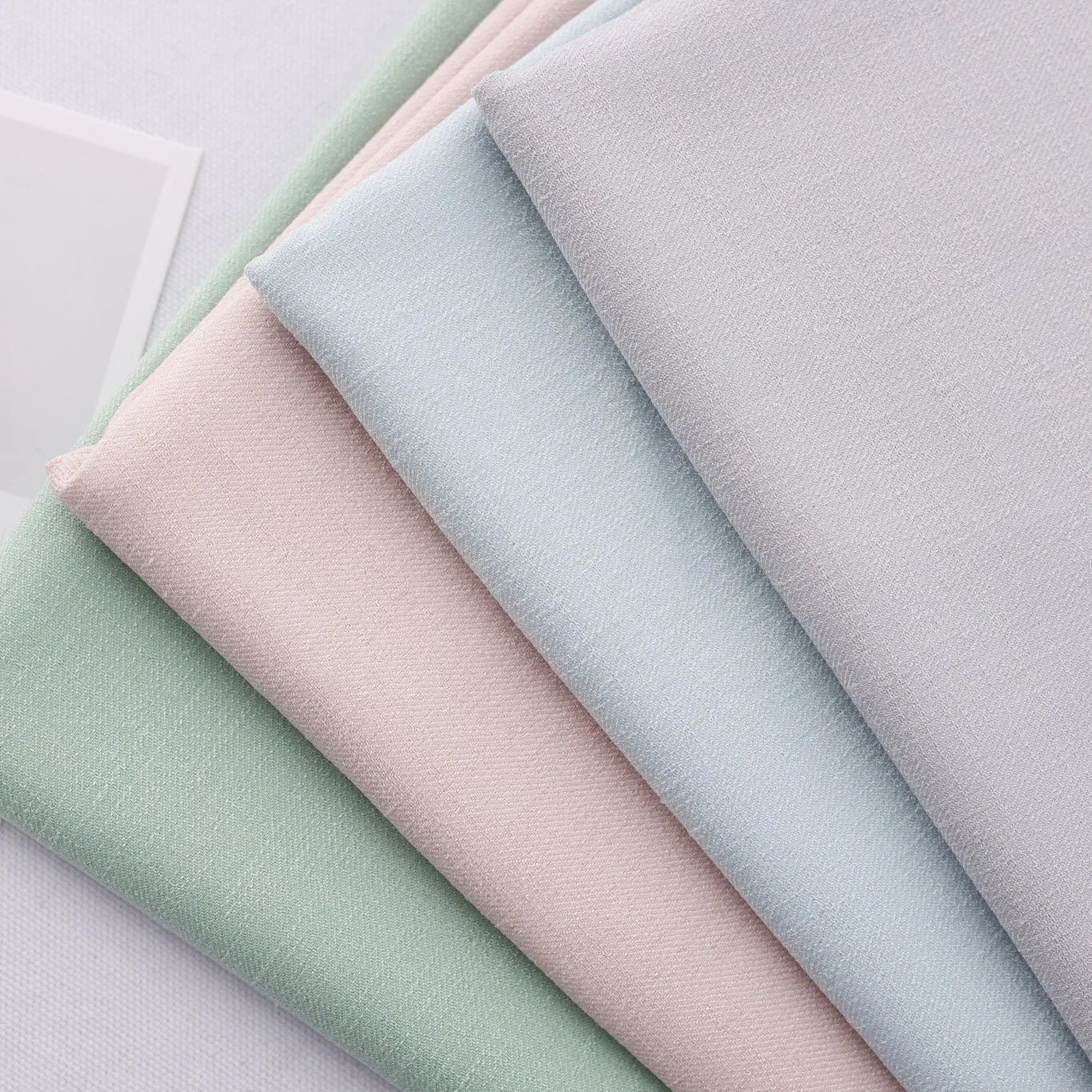 KUNYE linen style Naia acetate nylon fabric for high quality womenswear