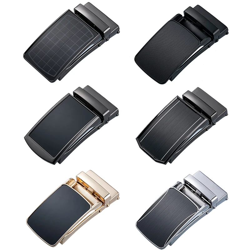 YIXI AUTO-FB-D 36mm Wholesale Products Interlocking Black belt buckle Custom Automatic Belt Buckle With Logo for Ratchet belt