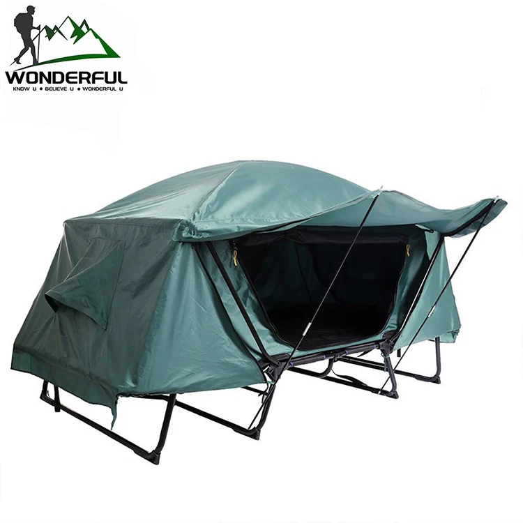 Travel Waterproof Top Oxford  Outdoor 1 2 Person Folding Automatic Double Layer Fishing Camping Ground Off Tent