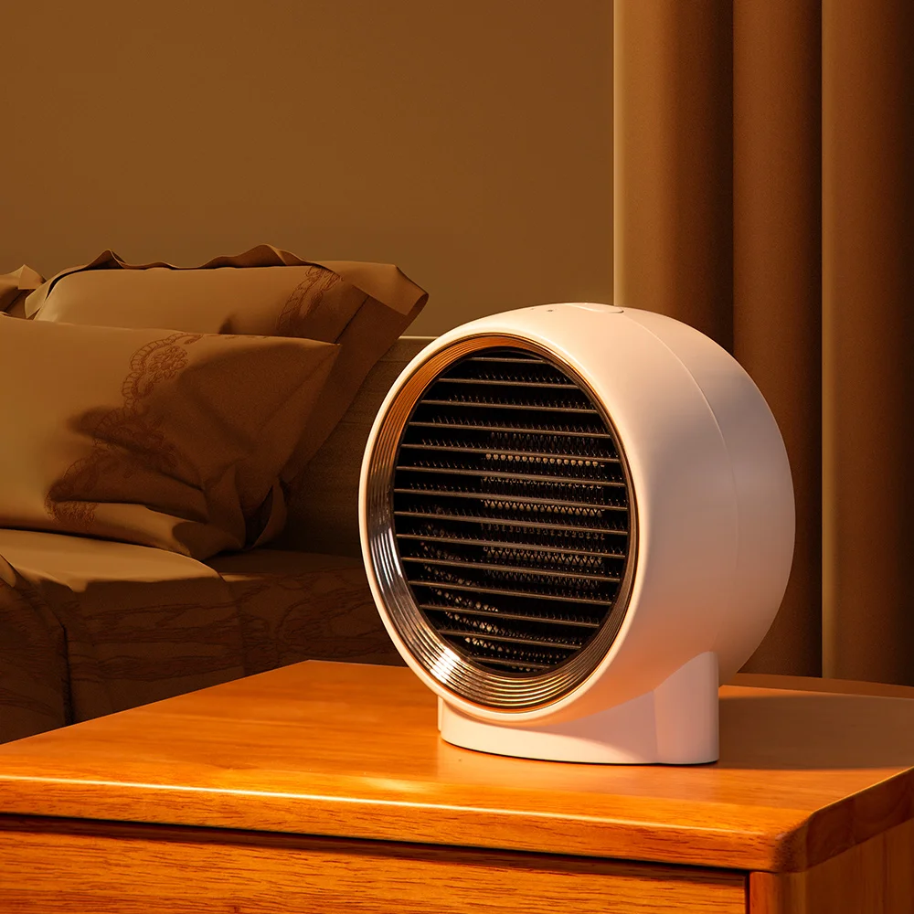 OEM 1000W PTC ceramic hot 3-speed portable mini low noise portable electric fan heater household space fan heater