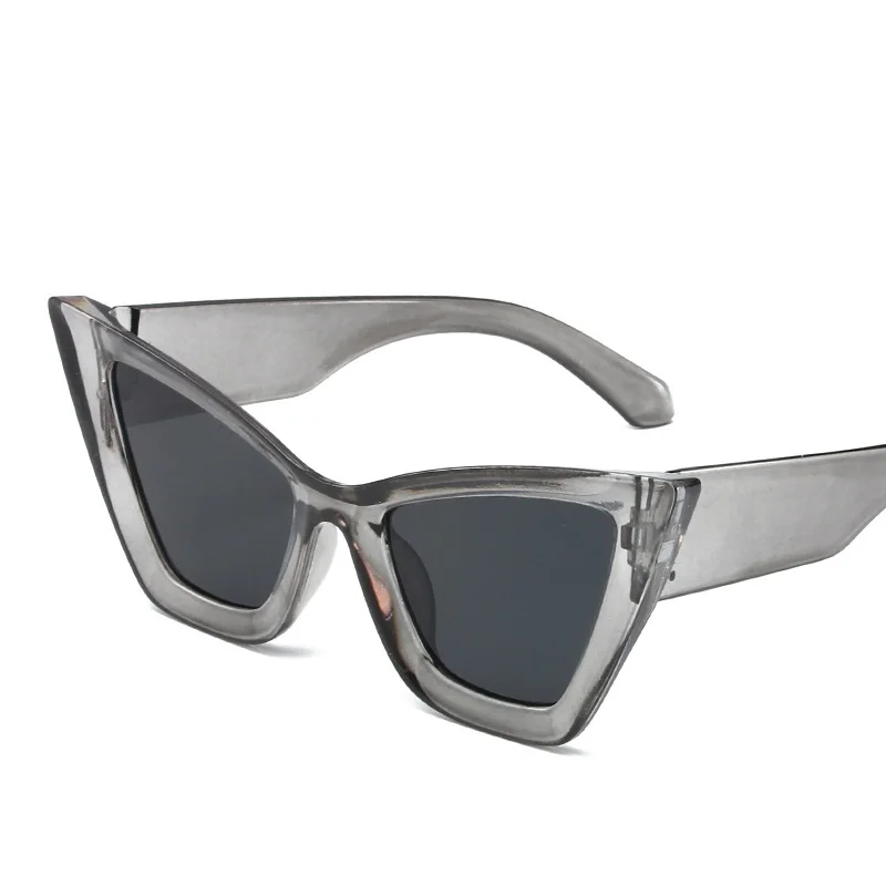 Retro Custom Logo Pc High Quality Luxury Steampunk Cool Cat Eye Women Sunglasses 2024 Trendy Cat Eye Sunglasses Gafas De Sol