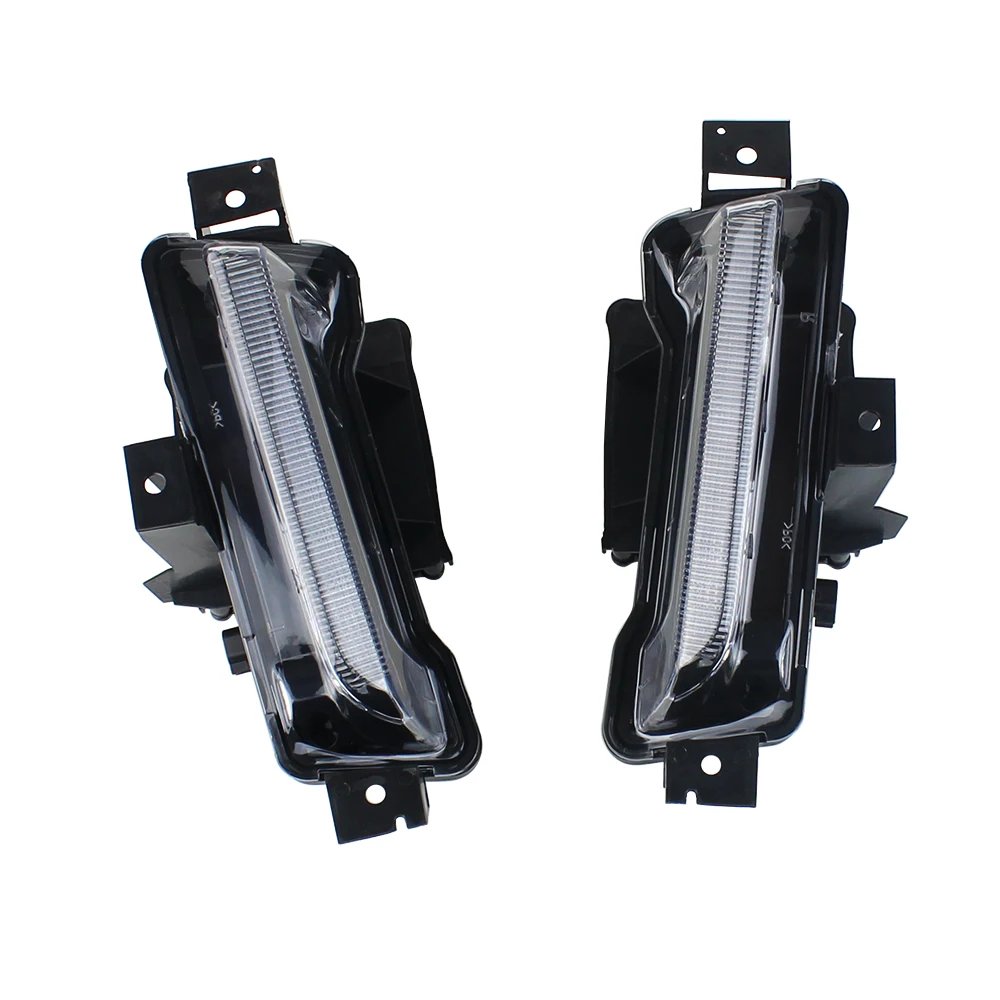 For Chevy Camaro ZL1 2016 2017 2018 DRL Fog Lights LED Clear Lens White Daytime Running Light For Car No Turn SIngal Function