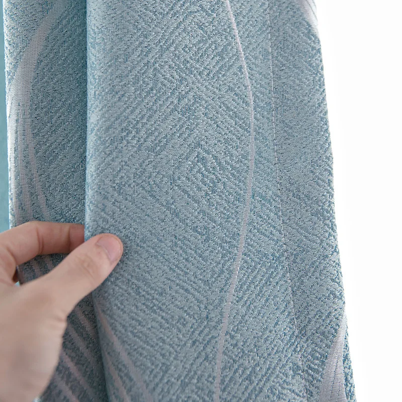 New Arrival Luxury Jacquard Drapes Blackout Curtain for Living Room Bedroom