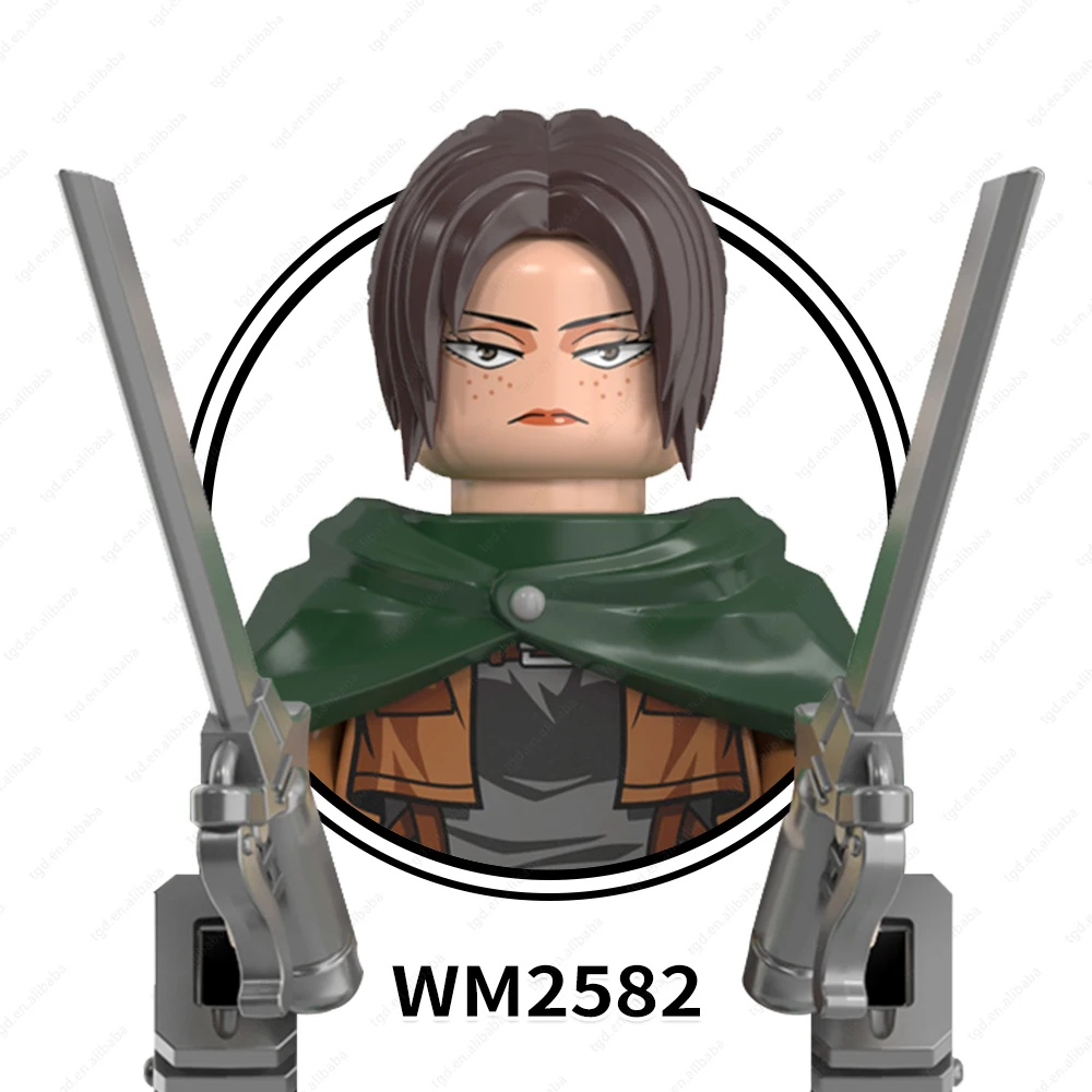 WM6165 Reiner Ymir Zeke Jaeger Cartoon Figures Series Child Gifts Puzzle  Building Block Sets Educational Anime Kids Toys