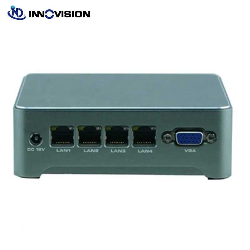 Desktop/Wall mount 4lan Fanless Industrail/Home Mini PC