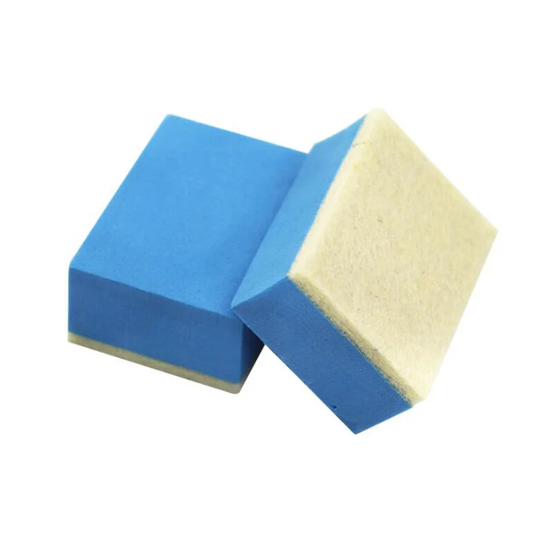 Дружественная Автомобильная Губка из овечьей шерсти для чистки кожи, аппликатор для стеклянного масла