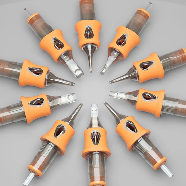 Factory hot selling Permanent 3RS RM M1 RL disposable tattoo cartridge needle with membrane E. O. Gas