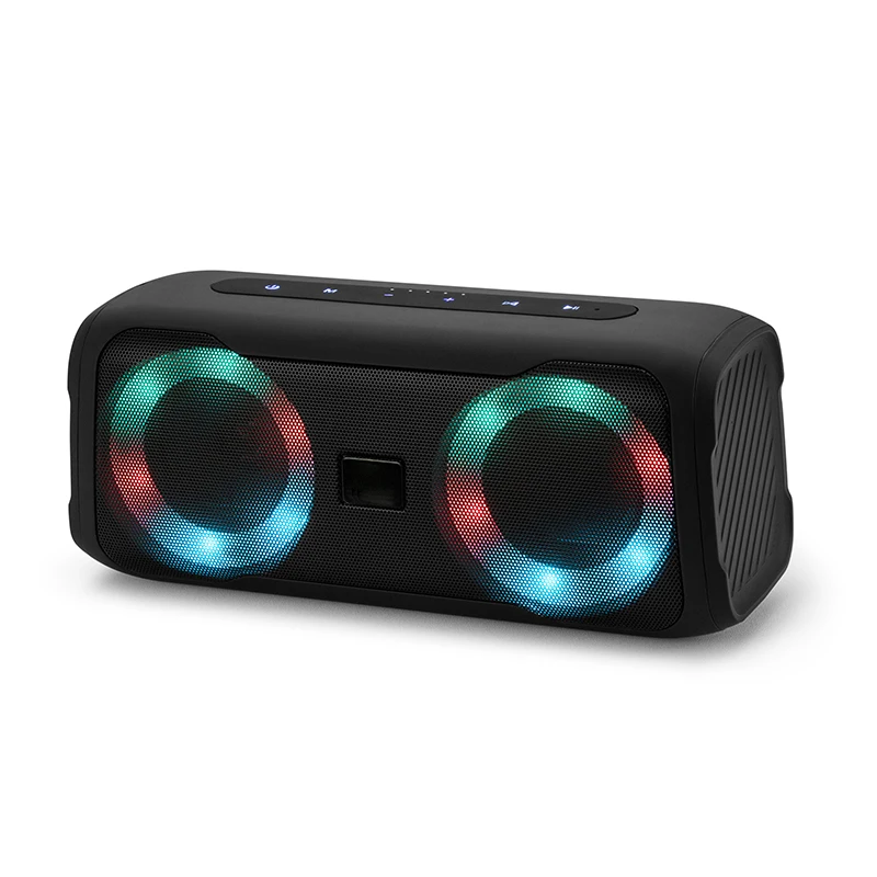 Portable LED Light Sound Box Speaker High Power Shower Portable FM BT Speaker No Vibration