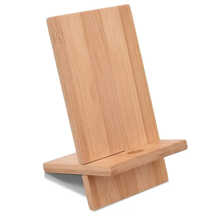 Wooden Desktop Phone Holder Wood Lazy Phone Stand Mobile Smartphone Support Tablet Stand