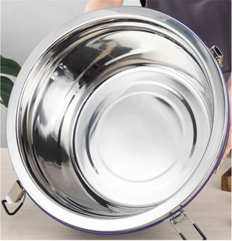 Commercial Use Large Capacity 3 Pcs/Set Stainless Steel Thermal Food Container Insulated Cooler Box