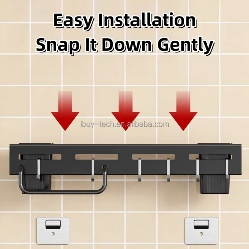 Punch-free knife multifunctional rack wall-mounted kitchen thickened knife kitchenware storage rack