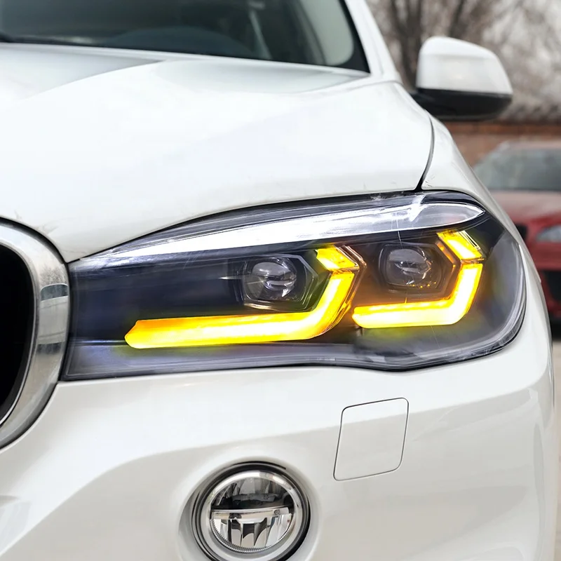 For BMW X5 F15 FULL LED Headlight 2014-2018 X6 F16 Front Lamp Car Styling DRL Dynamic Turn Signal Bi-xenon Projector Lens