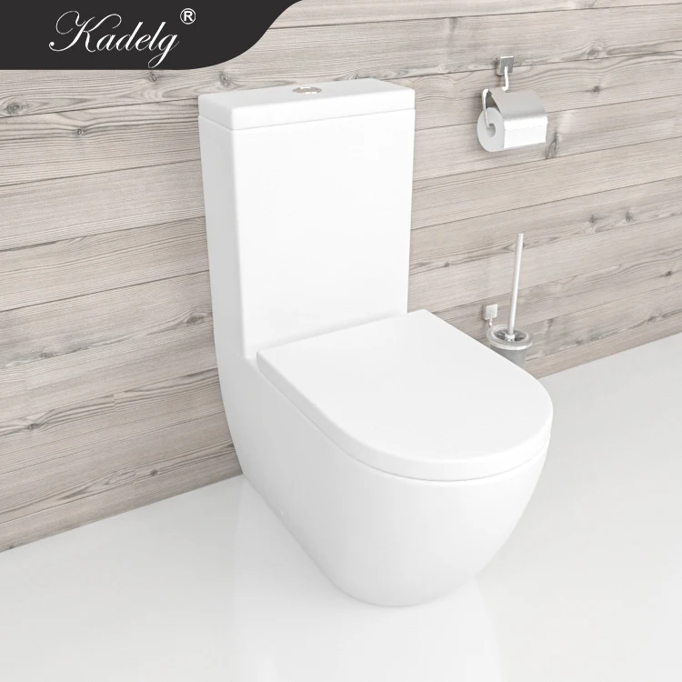 Mat White Modern Rimless Ceramic Watermark Toilet WC
