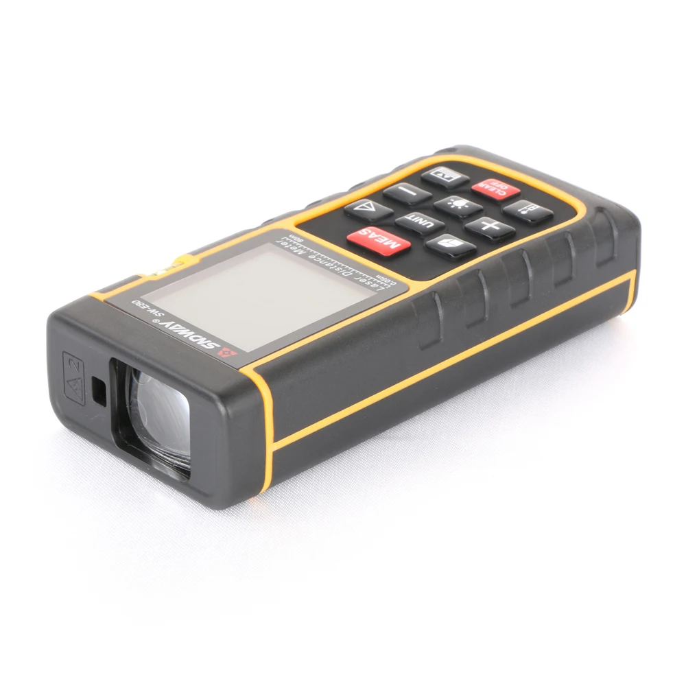 SNDWAY Rangefinder Handheld Laser Measuring Distance Meter Range Finder Hand Tool Tape Trena Ruler Tester SW-E40/50/60/70/80/100