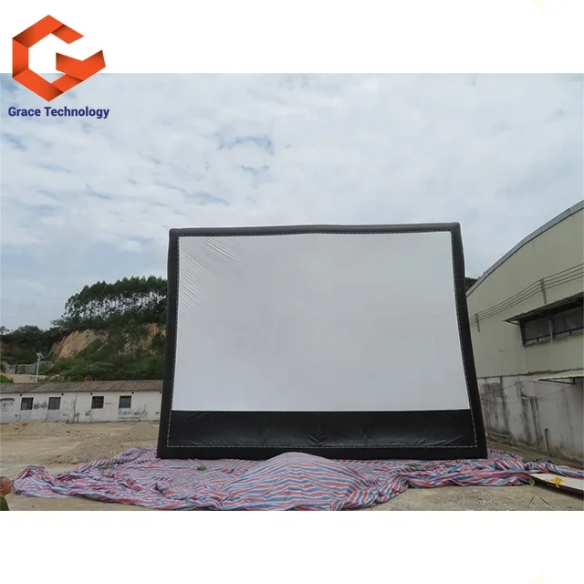 Giant inflatable Projector Movie Screen Outdoor , Inflatable Cinema Screen For Sale