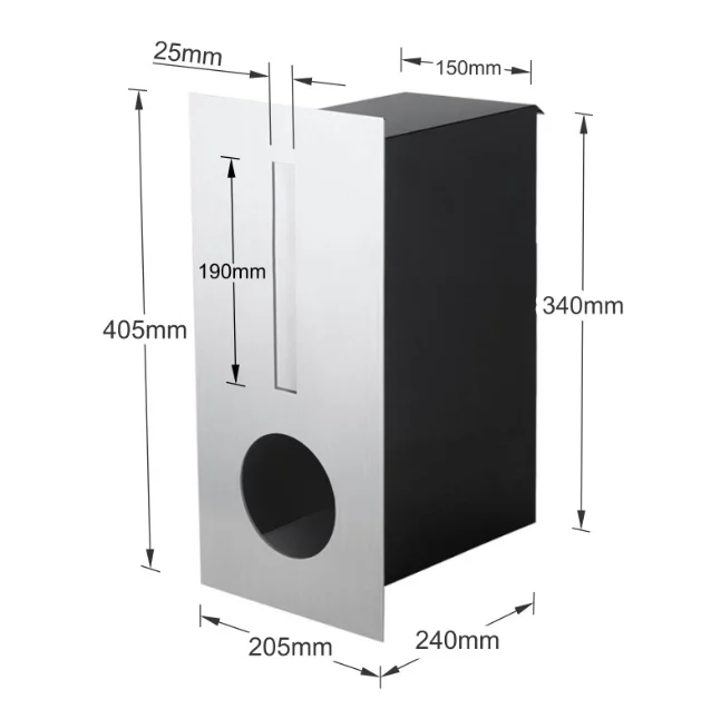 Coded Lock Parcel Delivery Box Mailbox Brick-in Package Drop Box Mailbox For Apartment