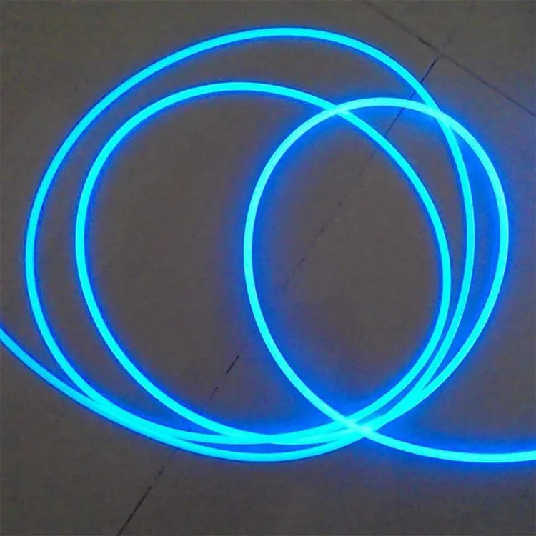 High quality 1.5mm polymer fiber optic side glow cable for lighting