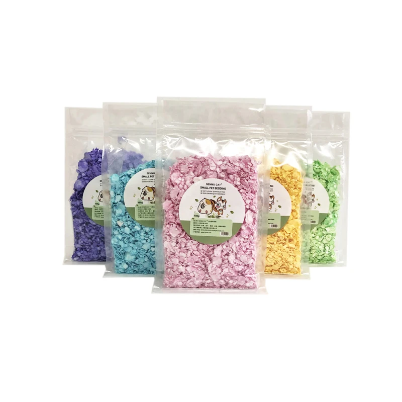Pet Supplies Wholesale Eco-friendly Health Care hamster paper bedding colourful