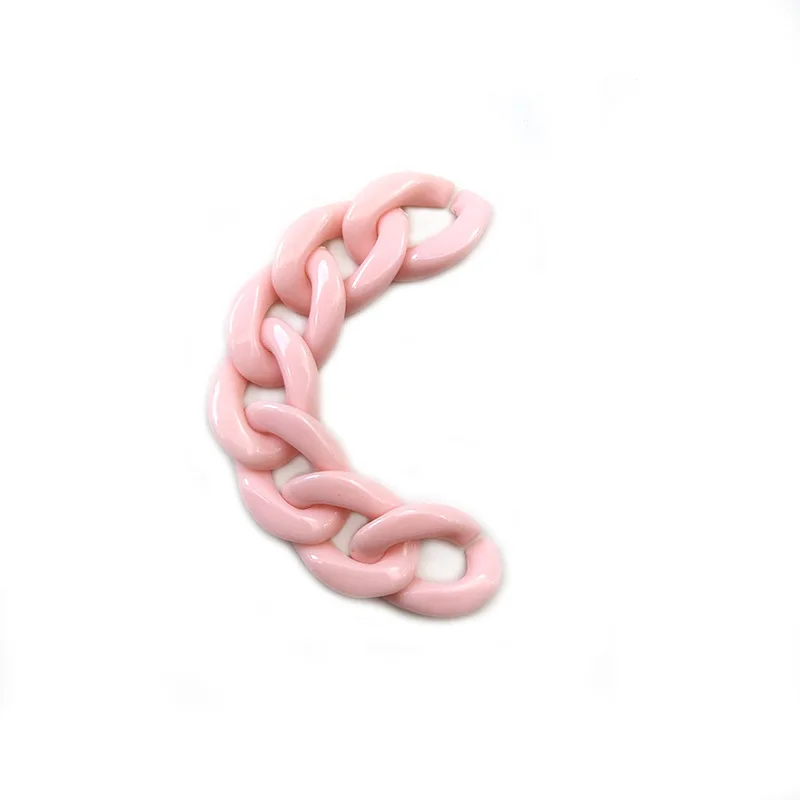 Acrylic Chain Link Plastic O Ring Loose Bead Decorate Bag Strap Belt Jewelry Making Glasses Lanyard DIY Craft Accessories