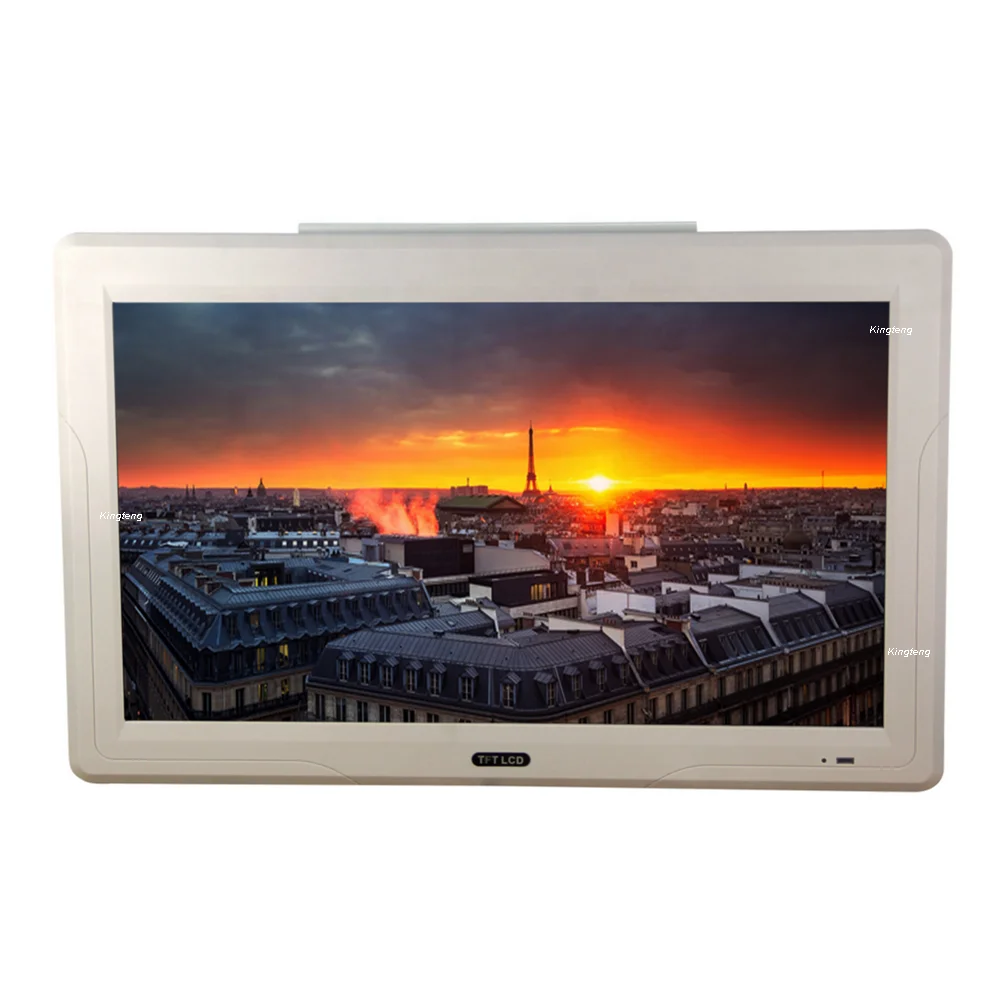 17 19 24 Inch HD Digital Big Screen Flip Down Roof Fixed Display Mounted Car LCD Video Monitor For City Travel School Bus Coach