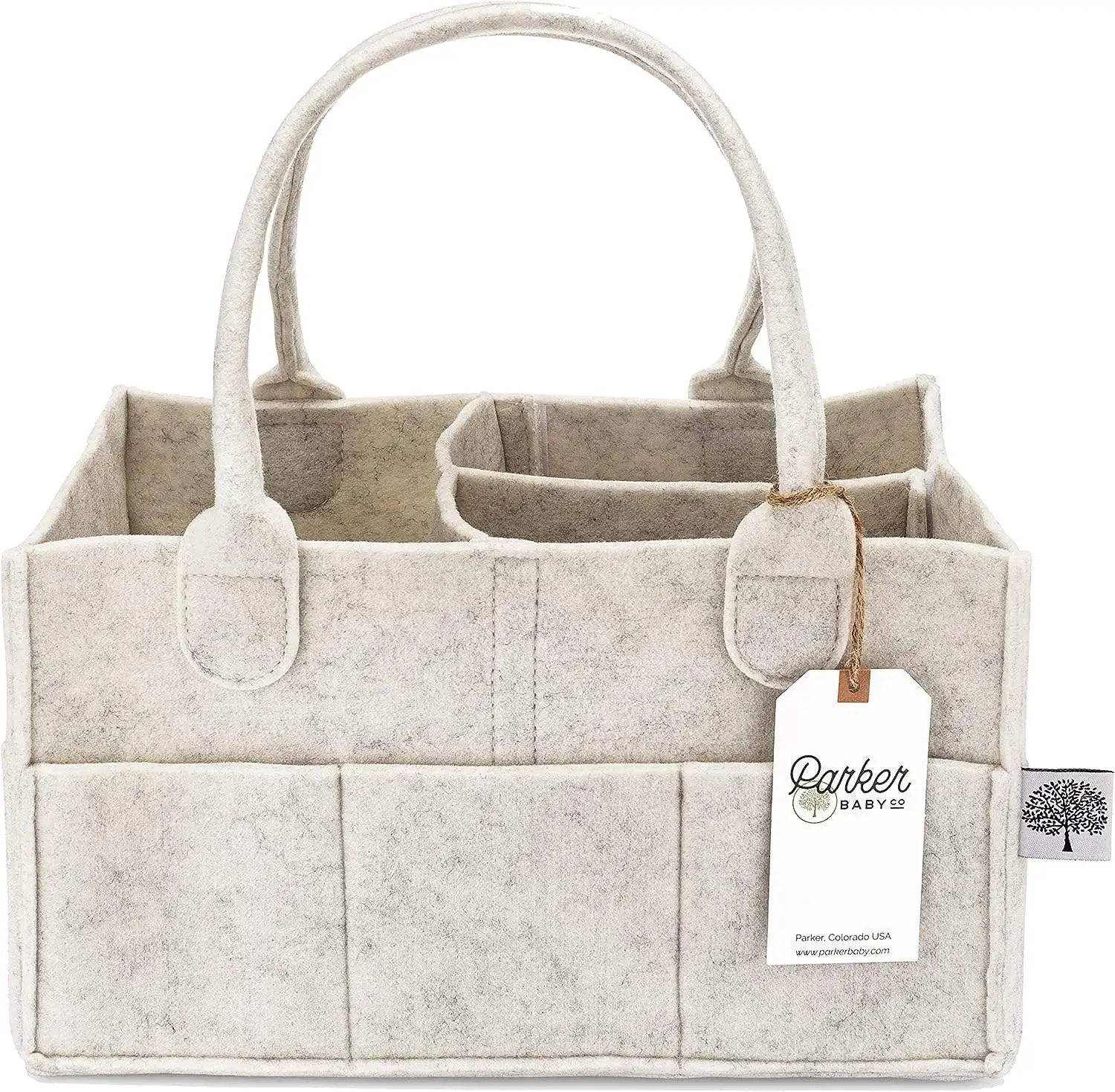 EASYMOM Baby Diaper Caddy Portable Storage Basket Nursery Storage Bin and Car Organizer for Diapers and Baby Wipes