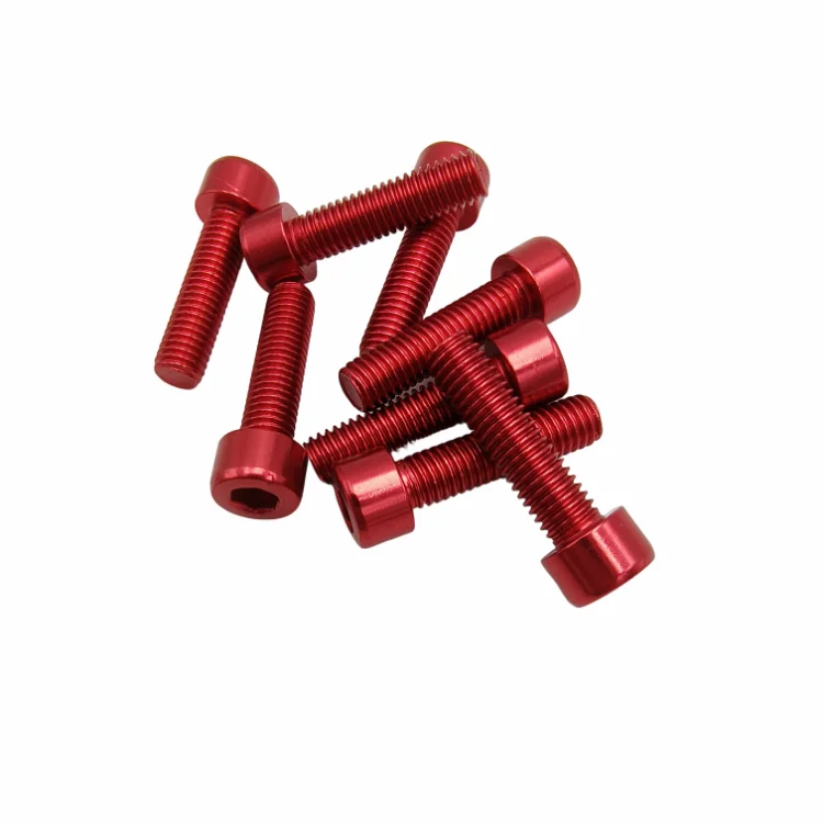 Custom Allen Socket Head Cap Anodized Set Aluminum Screw