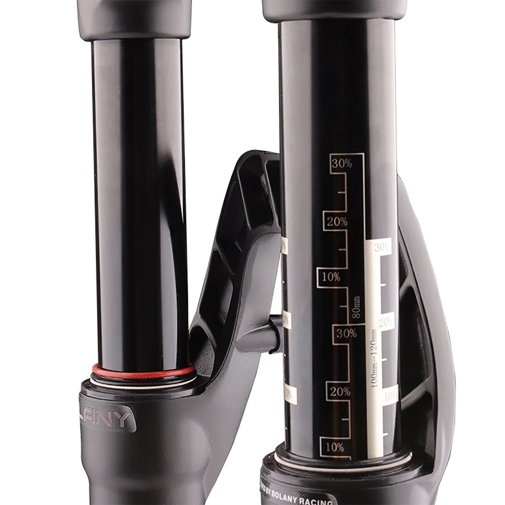 BOLANY MTB Fork Thru Axle with Rebound Adjustment Boost Front Suspension 15*100MM 15*110MM 29inch Tapered Steerer Mountain Bike