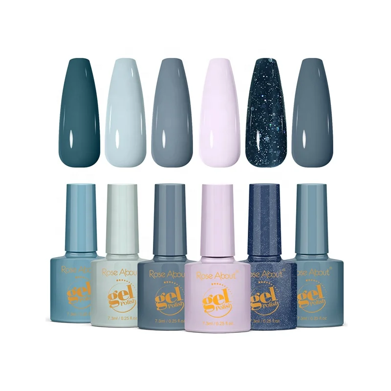
6 Colors Gel Polish Set One Color One Bottle Soak Off UV Gel Nail Polish For Nails 