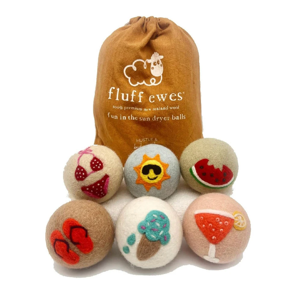 trending products 2025 new arrives bestseller 6 pack wool dryer balls xl pure organic New zealand sheep wool laundry ball